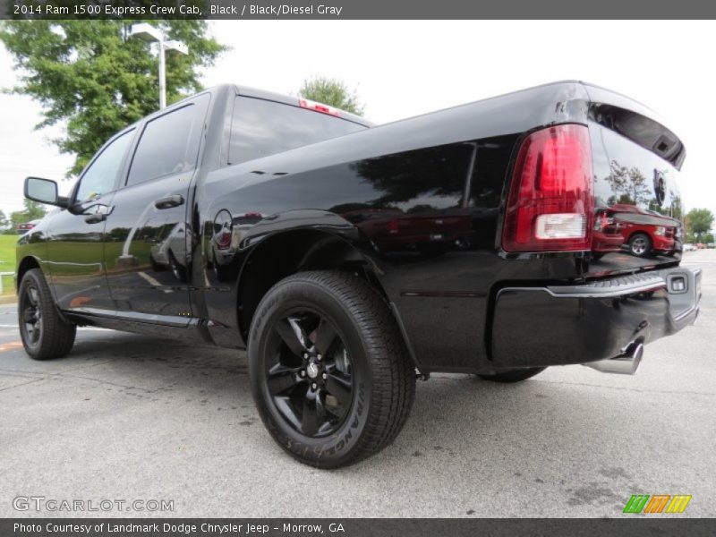 Black / Black/Diesel Gray 2014 Ram 1500 Express Crew Cab