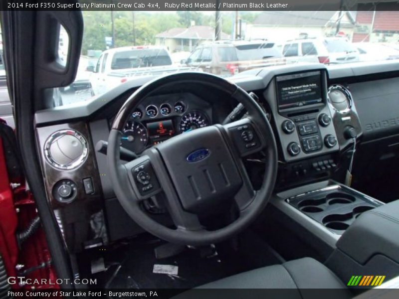 Dashboard of 2014 F350 Super Duty Platinum Crew Cab 4x4