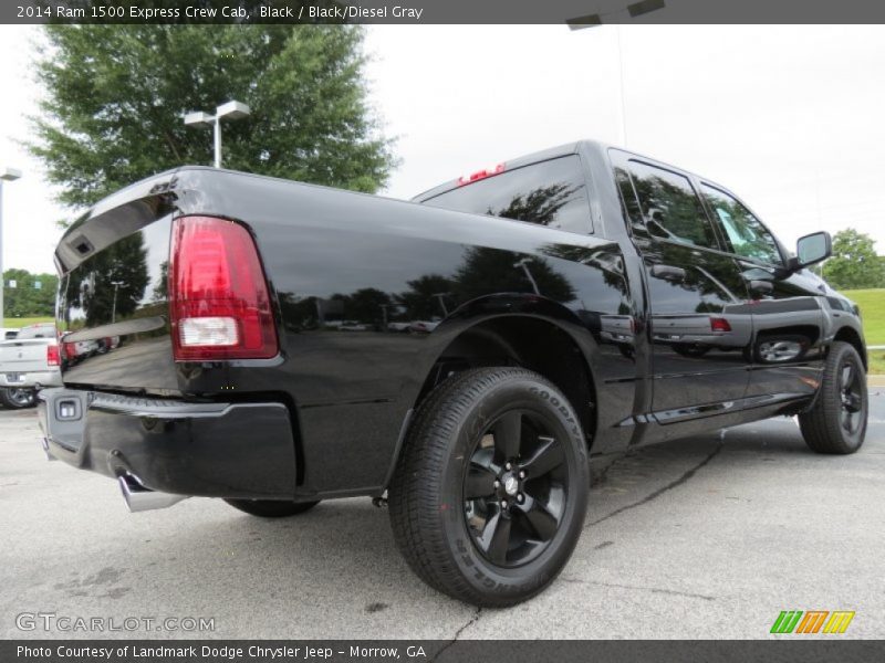 Black / Black/Diesel Gray 2014 Ram 1500 Express Crew Cab