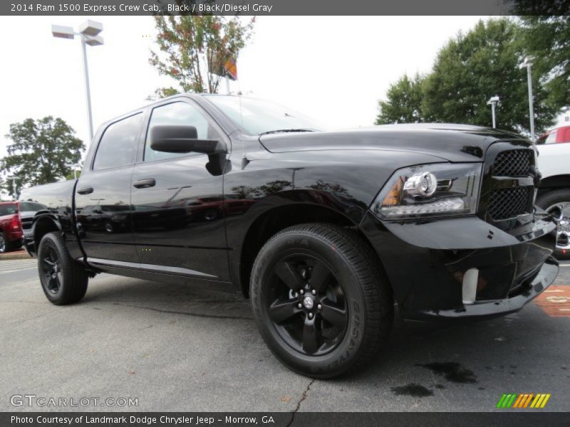 Black / Black/Diesel Gray 2014 Ram 1500 Express Crew Cab