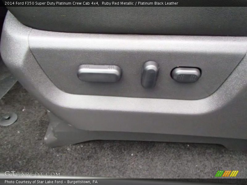 Ruby Red Metallic / Platinum Black Leather 2014 Ford F350 Super Duty Platinum Crew Cab 4x4