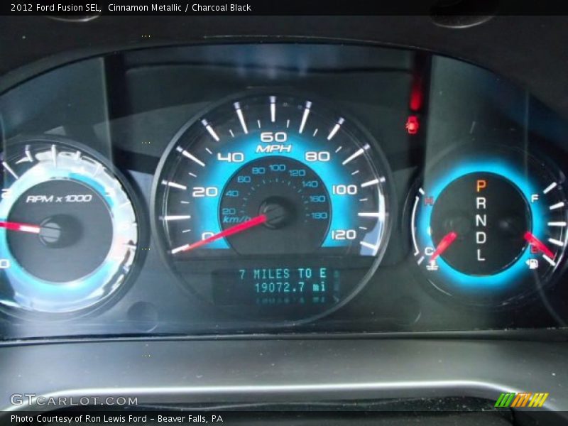 Cinnamon Metallic / Charcoal Black 2012 Ford Fusion SEL