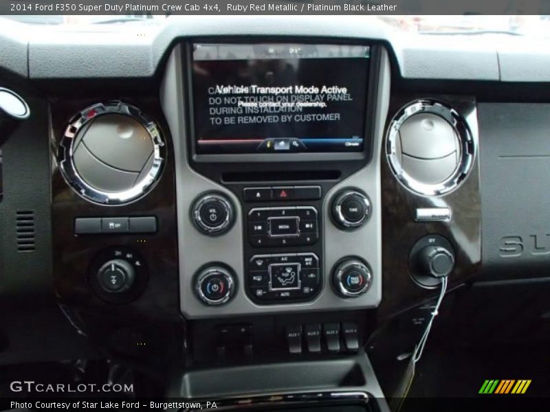 Controls of 2014 F350 Super Duty Platinum Crew Cab 4x4