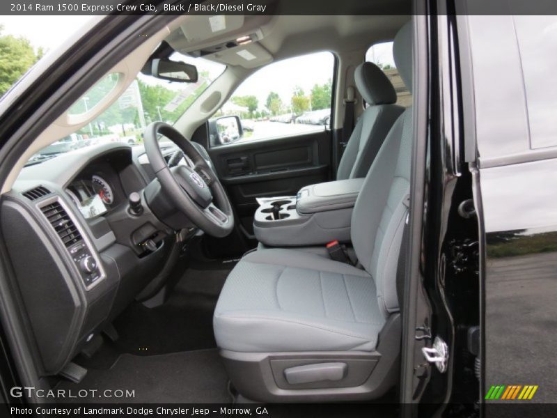 Black / Black/Diesel Gray 2014 Ram 1500 Express Crew Cab