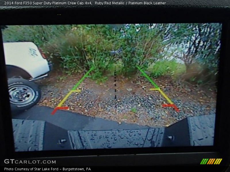 Ruby Red Metallic / Platinum Black Leather 2014 Ford F350 Super Duty Platinum Crew Cab 4x4
