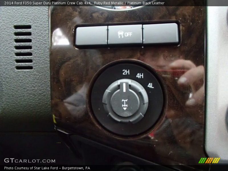 Ruby Red Metallic / Platinum Black Leather 2014 Ford F350 Super Duty Platinum Crew Cab 4x4