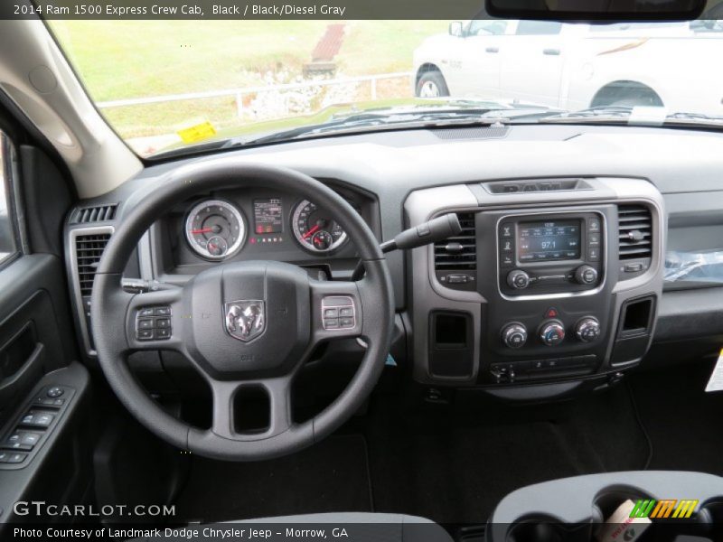 Black / Black/Diesel Gray 2014 Ram 1500 Express Crew Cab