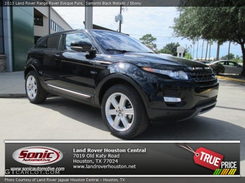 Santorini Black Metallic / Ebony 2013 Land Rover Range Rover Evoque Pure