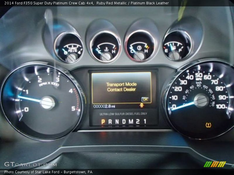  2014 F350 Super Duty Platinum Crew Cab 4x4 Platinum Crew Cab 4x4 Gauges