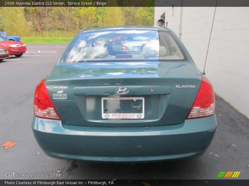 Spruce Green / Beige 2006 Hyundai Elantra GLS Sedan