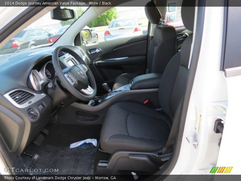White / Black 2014 Dodge Journey Amercian Value Package