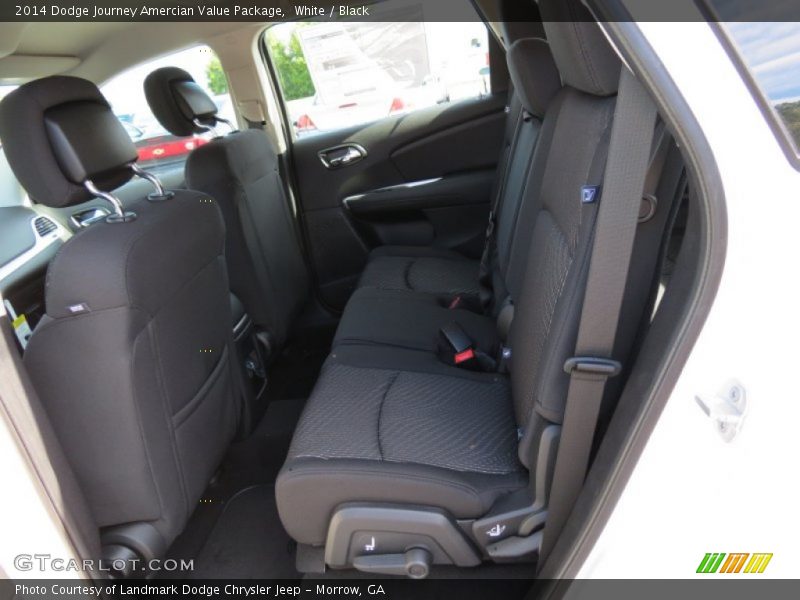 White / Black 2014 Dodge Journey Amercian Value Package