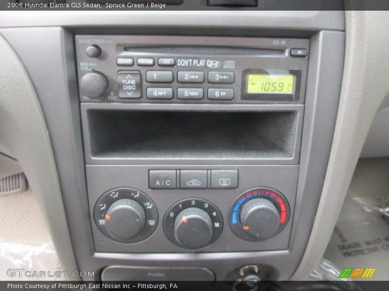 Spruce Green / Beige 2006 Hyundai Elantra GLS Sedan