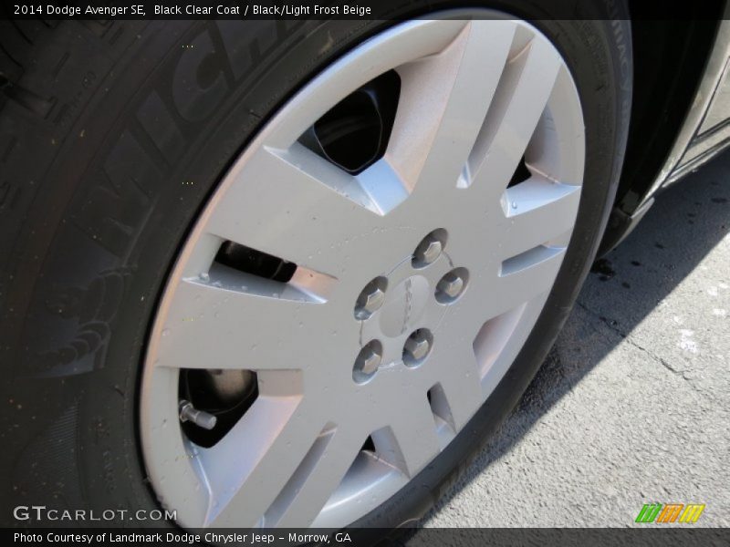 Black Clear Coat / Black/Light Frost Beige 2014 Dodge Avenger SE