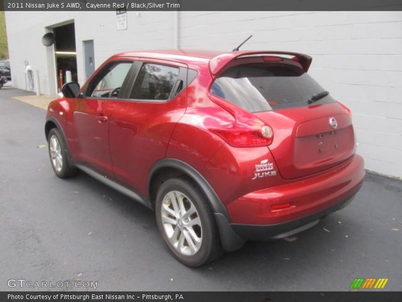 Cayenne Red / Black/Silver Trim 2011 Nissan Juke S AWD