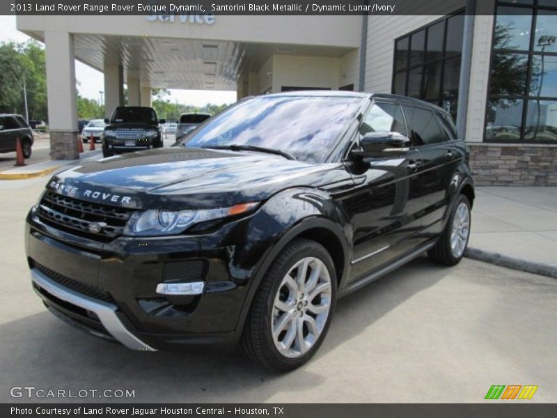 Santorini Black Metallic / Dynamic Lunar/Ivory 2013 Land Rover Range Rover Evoque Dynamic