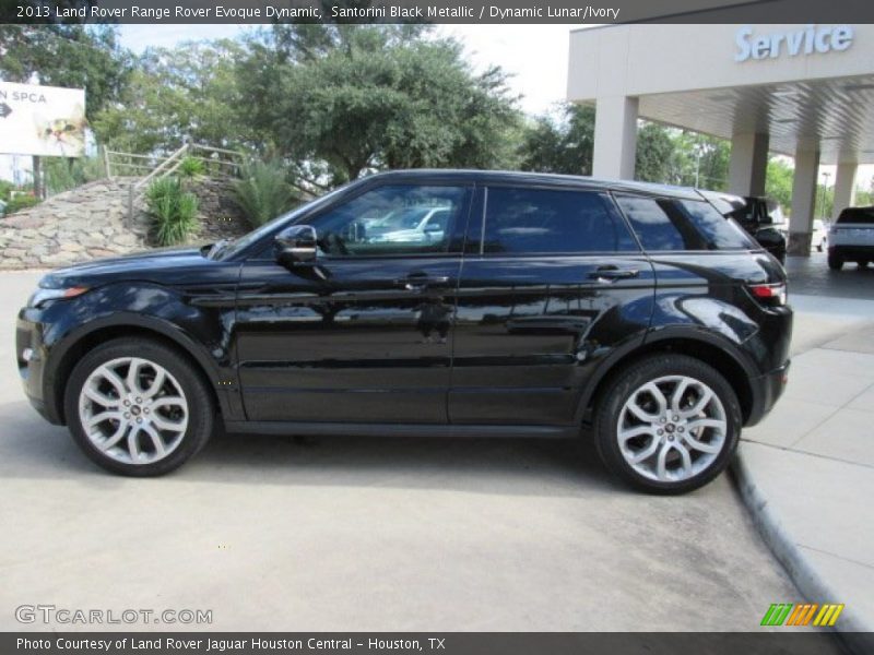 Santorini Black Metallic / Dynamic Lunar/Ivory 2013 Land Rover Range Rover Evoque Dynamic