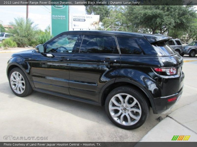 Santorini Black Metallic / Dynamic Lunar/Ivory 2013 Land Rover Range Rover Evoque Dynamic