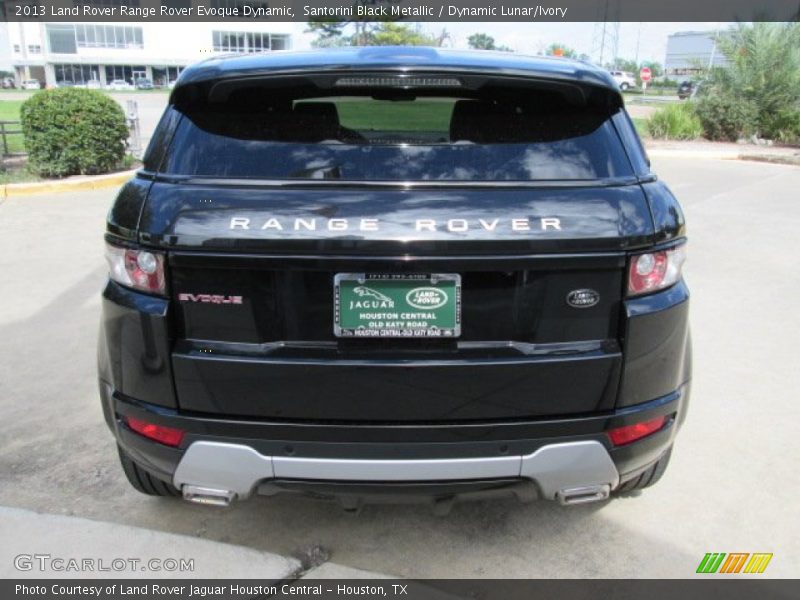 Santorini Black Metallic / Dynamic Lunar/Ivory 2013 Land Rover Range Rover Evoque Dynamic