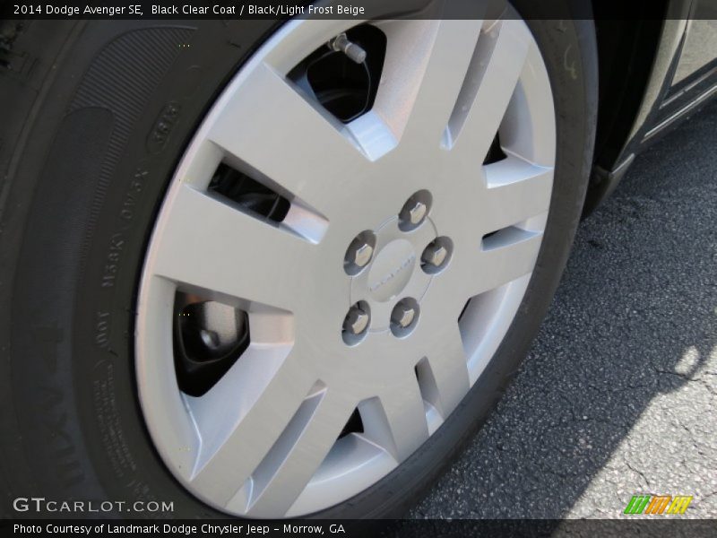 Black Clear Coat / Black/Light Frost Beige 2014 Dodge Avenger SE