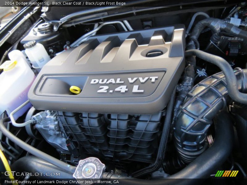 Black Clear Coat / Black/Light Frost Beige 2014 Dodge Avenger SE