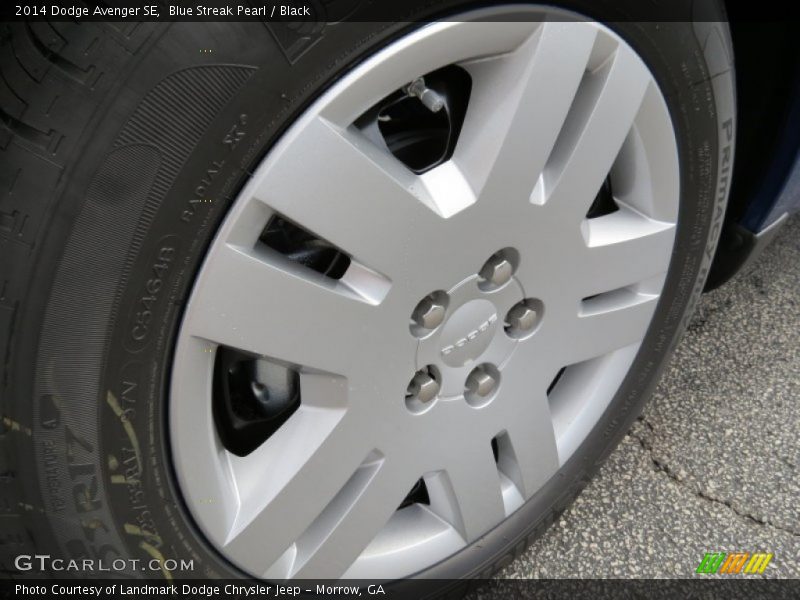 Blue Streak Pearl / Black 2014 Dodge Avenger SE