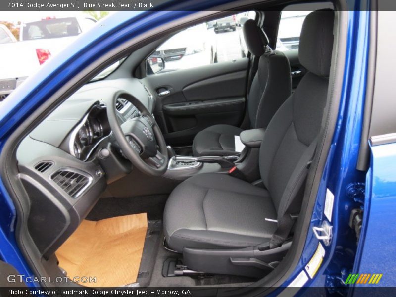 Blue Streak Pearl / Black 2014 Dodge Avenger SE