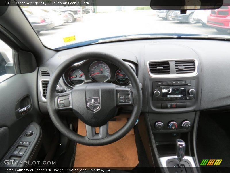 Blue Streak Pearl / Black 2014 Dodge Avenger SE