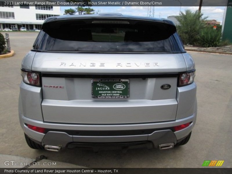 Indus Silver Metallic / Dynamic Ebony/Cirrus 2013 Land Rover Range Rover Evoque Dynamic