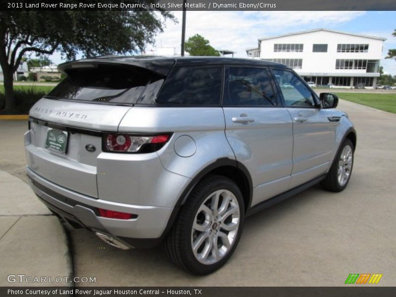 Indus Silver Metallic / Dynamic Ebony/Cirrus 2013 Land Rover Range Rover Evoque Dynamic