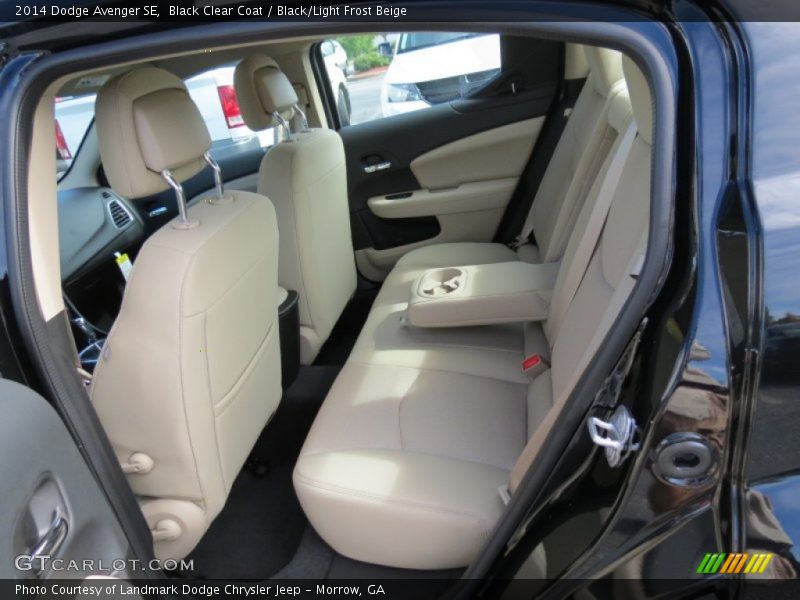 Black Clear Coat / Black/Light Frost Beige 2014 Dodge Avenger SE
