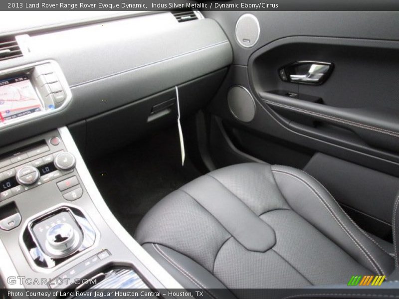 Indus Silver Metallic / Dynamic Ebony/Cirrus 2013 Land Rover Range Rover Evoque Dynamic