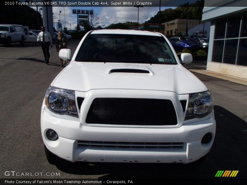 Super White / Graphite 2010 Toyota Tacoma V6 SR5 TRD Sport Double Cab 4x4