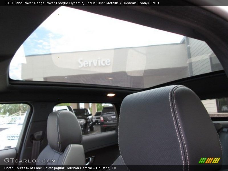 Indus Silver Metallic / Dynamic Ebony/Cirrus 2013 Land Rover Range Rover Evoque Dynamic