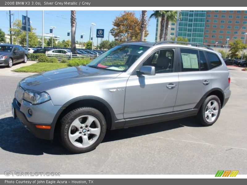 Silver Grey Metallic / Grey 2008 BMW X3 3.0si