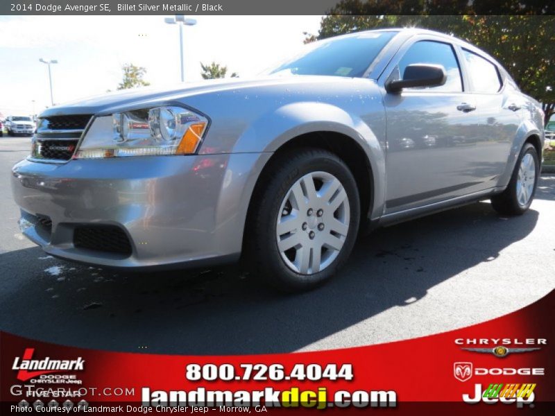Billet Silver Metallic / Black 2014 Dodge Avenger SE