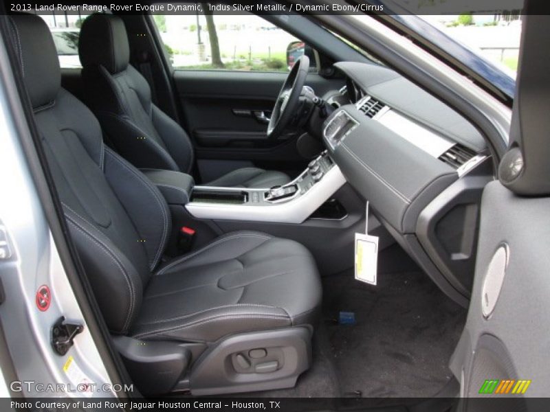 Front Seat of 2013 Range Rover Evoque Dynamic