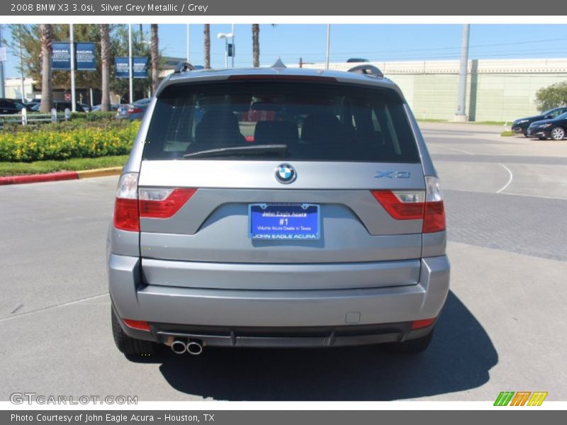 Silver Grey Metallic / Grey 2008 BMW X3 3.0si