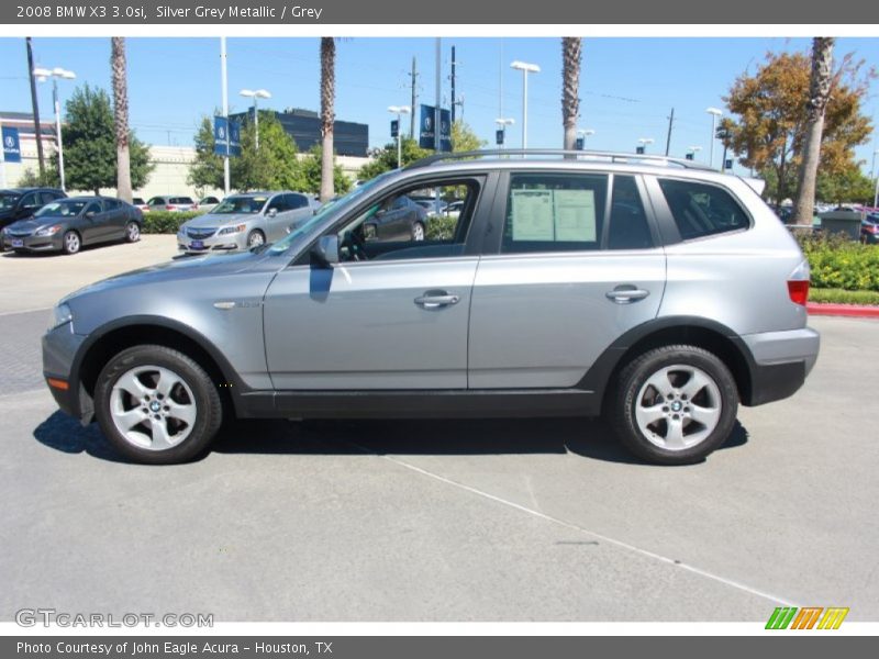 Silver Grey Metallic / Grey 2008 BMW X3 3.0si