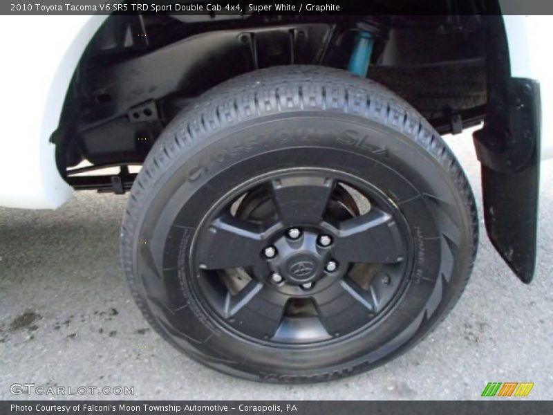 Super White / Graphite 2010 Toyota Tacoma V6 SR5 TRD Sport Double Cab 4x4