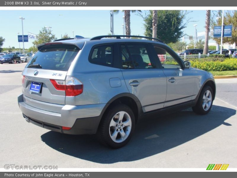 Silver Grey Metallic / Grey 2008 BMW X3 3.0si
