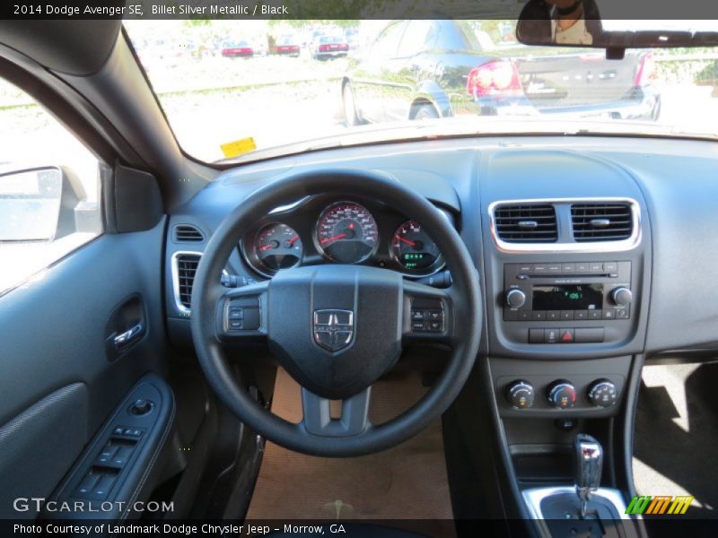 Billet Silver Metallic / Black 2014 Dodge Avenger SE
