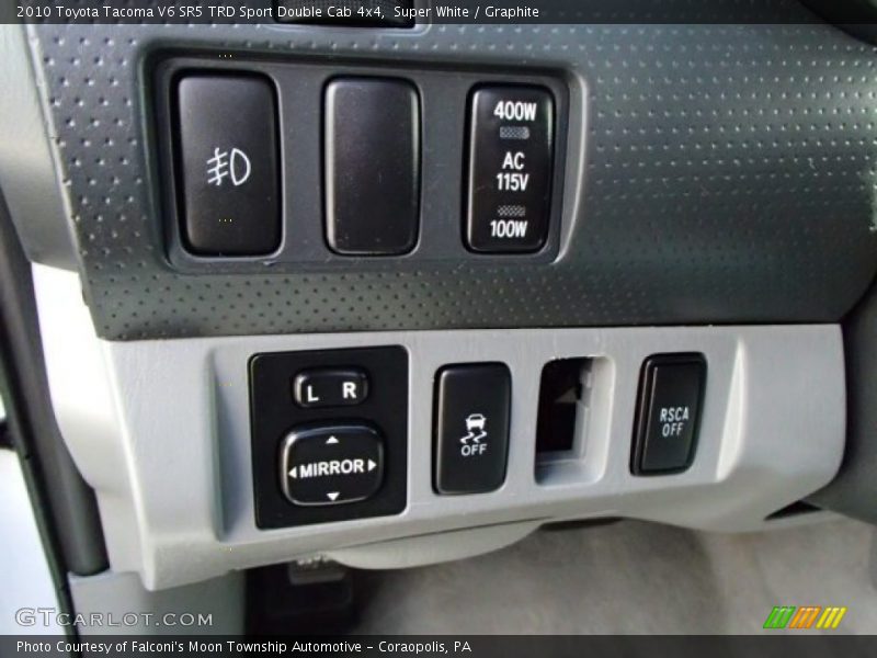 Super White / Graphite 2010 Toyota Tacoma V6 SR5 TRD Sport Double Cab 4x4