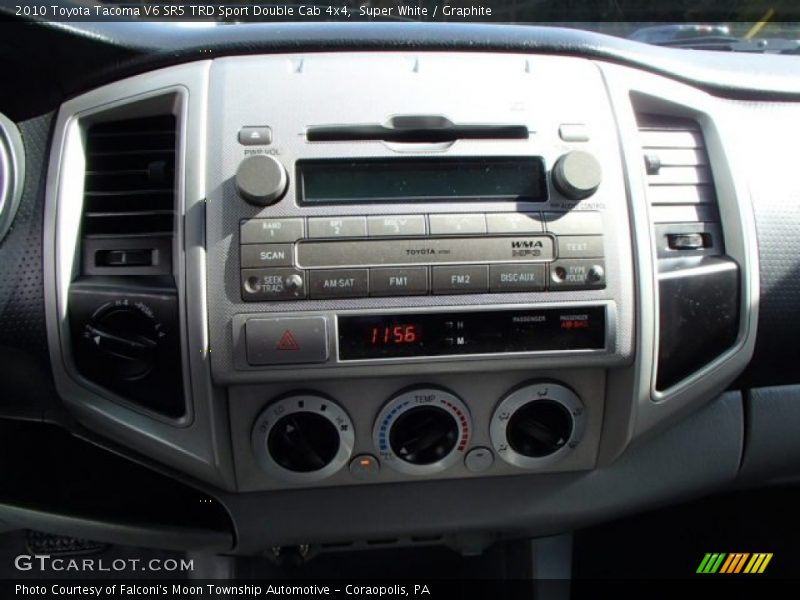 Super White / Graphite 2010 Toyota Tacoma V6 SR5 TRD Sport Double Cab 4x4