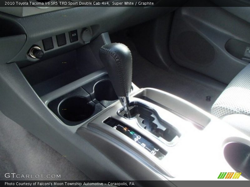Super White / Graphite 2010 Toyota Tacoma V6 SR5 TRD Sport Double Cab 4x4