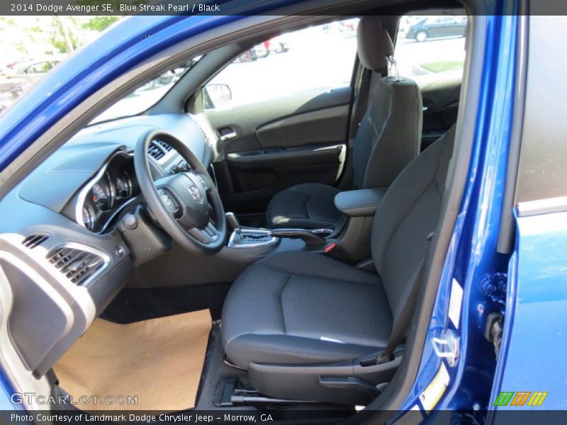 Blue Streak Pearl / Black 2014 Dodge Avenger SE