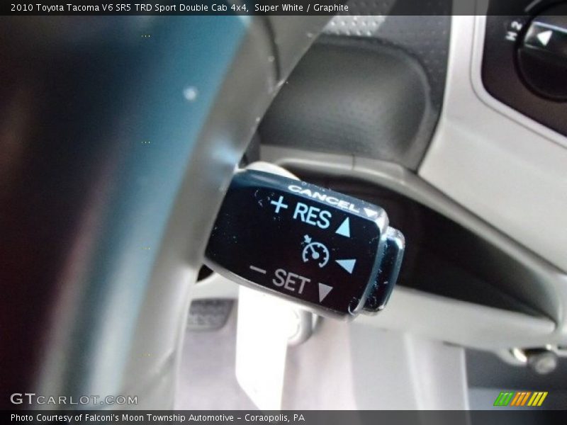 Super White / Graphite 2010 Toyota Tacoma V6 SR5 TRD Sport Double Cab 4x4