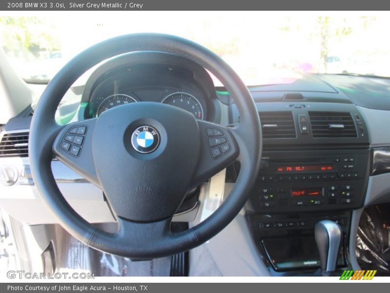 Silver Grey Metallic / Grey 2008 BMW X3 3.0si