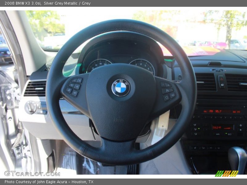 Silver Grey Metallic / Grey 2008 BMW X3 3.0si