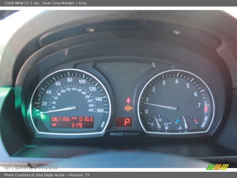 Silver Grey Metallic / Grey 2008 BMW X3 3.0si